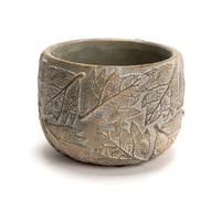 Cache pot Feuille doré petit modèle