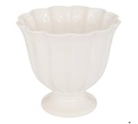 Atmosphera Cache-pot Fleur de rose H24 cm blanc