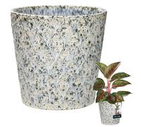 KOTARBAU Pot de fleurs vintage Cache-pot Céramique émaillée Bleu 15 cm Hauteur 16,5 cm