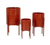Cache-pot Mauro Ferretti Archy Tris (x3) Rouge 36x56,5-30x48,5-24x37,5 cm