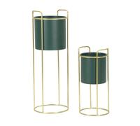 Cache-pot Mauro Ferretti Grent Slim (x2) Vert 24x70-19,5x45 cm