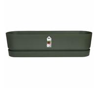 Cache-pot ovale - plastique - Ø 50 - noir