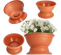 Cache-pot - Pot de fleurs en forme de coupe - XL - Rond - Pour fleurs - Orange