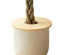 Cache-pot pour avec grille en bois fendue | Protecteur de terre pour pots de fleurs pour extérieur, intérieur, maison, jardin, patio, terrasse, balcon, véranda