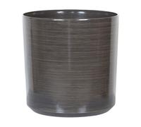 Cache-Pot pour Fleur Plantes Glamour Rond Jardinière Gris 35 x 35 x 35 cm Vagia