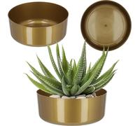Cache-pot pour fleurs - Cache-pot pour pot de fleurs - 23 cm - Moyen - Intérieur/extérieur - Kaki foncé