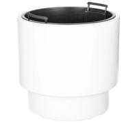 Cache-pot - Protection des plantes - Plastique - Pour fleurs et plantes vertes - 47 x 44 cm - Blanc - Design moderne