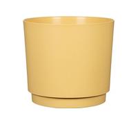 Cache-pot rond jaune PLANO 25 cm, Hauteur 22 cm, 7 L