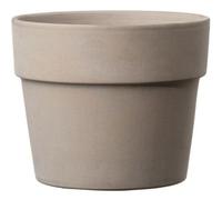 Cache Pot Rond Terre Cuite Perfetto Grafite - 15 2 X H.13 Cm