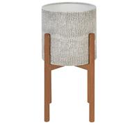 Cache-pot sur pied PINSAPO Métal 30 cm Gris