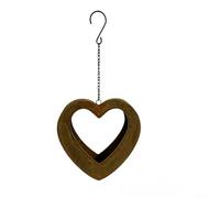 Cache-pot Suspendu en Fer Cœur 40cm pour déco Jardin Cache-pot | Design cœur romantique, fer pour robuste, résistant aux intempéries, pour idéal jardin balcon, style rétro élégant