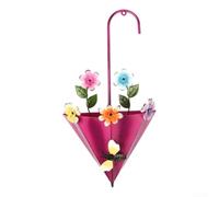 Cache-pot Suspendu Extérieur Intérieur 43cm pour robuste Cache-pot(Rose red)