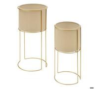 Cache-pot Zigy doré 28x28cm - Atmosphera Créateur d'intérieur