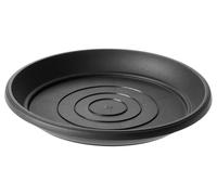 Cache-pots - Sous-pots pour pots de fleurs - Ronds, 33 cm - Plastique - Lot de 10 pièces - Anthracite