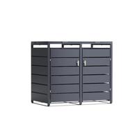 Cache-poubelles 2 x 240l, abri poubelle extérieur