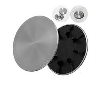 Cache pour évier, Ø 115 mm, Compatible avec Blanco, Franke, paniers à Tamis Standard, Cache en INOX avec soubassement en Plastique, évier de Cuisine Cache système d'écoulement