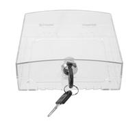 Cache pour Thermostat Transparent Verrouillable avec Clé, Montage Mural | Acrylique et Métal, Design Perforé avec Ventilation, pour Bureaux, Écoles et Maintenance