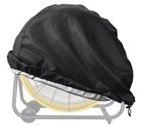 Cache pour ventilateur - Protection pour ventilateurs de tambour et de sol - Pour une utilisation en extérieur - Protection contre la poussière et les rayons UV - 100 % polyester - 120 x 55 cm - Noir