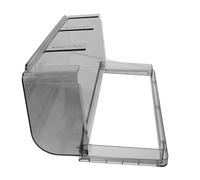 Cache-prise Électrique Étanche Autocollant Triple 86 Type | Boîtier Mural ABS Noir avec Couvercle Transparent Agrandi, Fixation sans Perçage, Protection les Éclaboussures
