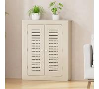 Cache-radiateur avec étagère de rangement, housse de chauffage décorative, armoire respirante pour la maison et le bureau, solution moderne en MDF