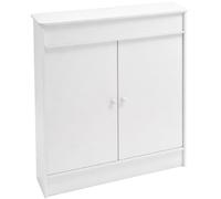 Cache Radiateur avec Portes, Panneau Bois Plastique Assemblage Facile | Couvre Radiateur pour Ancien Radiateur, Grand Plateau Structure Tenon, Bain(70x20x60cm/23.6x7.9x23.6in)