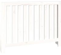 Cache-radiateur Blanc 108,5x19x84 cm Bois massif de pin