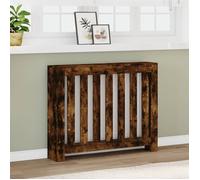 vidaXL Cache-radiateur chêne fumé 104x20x82 cm Bois d'ingénierie, Bouchon de radiateur, Cache-radiateur Haut, radiateur à Profil réduit