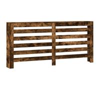 Cache-radiateur chêne fumé 175x20x82 cm bois d'ingénierie