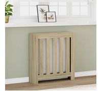 Cache-radiateur en bois d'ingénierie - vidaXL - Chêne sonoma - 78x20x82 cm - Lattes verticales - Facile à entretenir