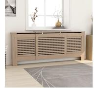 Cache-radiateur en MDF 205 cm - VIDAXL - Design à lattes modernes et étagère de rangement
