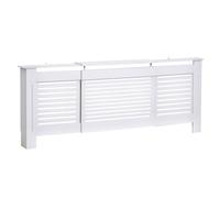 HomCom – Cache-radiateur design contemporain extensible 139–208,5 cm MDF blanc 20,5 x 82,5 cm