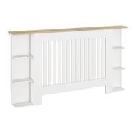 Cache-radiateur - HOMCOM - étagères de rangement ouvertes - 152x19x83cm - blanc