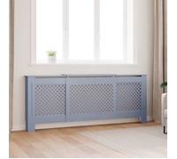 Cache-radiateur MDF Gris 205 cm - vidaXL - 205x20,5x81,5 cm - Réglable - La longueur est réglable de 142 à 205 cm 7565