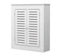 Cache-radiateur moderne avec double porte et étagère de rangement - Économie d'espace - Pour salon, chambre à coucher et salle de bain (65,8 x 17,8 x 62 cm) - Solution élégante de décoration