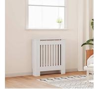 Cache-radiateur - vidaXL - bois d'ingénierie - blanc - 78 cm@jbw24p