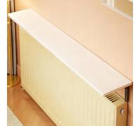 Cache-radiateurs pour la Maison - Étagère Murale élégante à Placer au-Dessus du radiateur, résistante à la poussière et à la fumée, avec Support, idéale pour Le Salon et Le Couloir (Blanc, 4