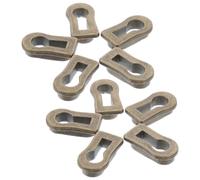 Cache-serrures de Meubles 10 Pièces en Alliage de Zinc Antique | Plaque de Finition en Trou de Serrure, Décorative et Résistante, Protège les Clés, Présent de Pendaison