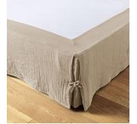 Cache-sommier 140 x 190 cm - Double Gaze de Coton 125 g/m² - Gaïa Ficelle