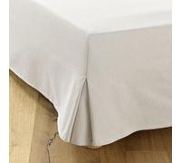 Cache-Sommier 140x190 Beige - 4 Jupes de 38 cm pour Lit 140 x 190 avec Sommier - Couvre Sommier 140x190 - Fabriqué en Europe - Protège Sommier 140 x 190 - Housse Sommier 140x190