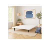 Cache-sommier 140x190 blanc jersey pour cadre à lattes - Blanc - Someo