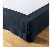 Cache sommier 140x190 cm Gaze de coton Minuit