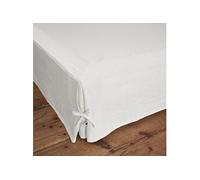 Cache-Sommier 140x190cm Lin Lavé Coloris Craie - MARGAUX -