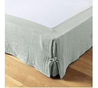 Cache-sommier 160 x 200 cm - Double Gaze de Coton 125 g/m² - Gaïa Eucalyptus