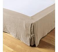 Cache sommier 160x200 cm Gaze de Coton Terra Ficelle