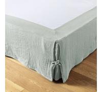 Cache sommier 180x200 cm Gaze de Coton Eucalyptus