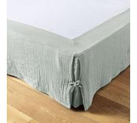 Cache sommier 180x200 cm Gaze de Coton Eucalyptus