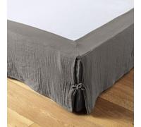 Cache sommier 180x200 cm Gaze de Coton Granit