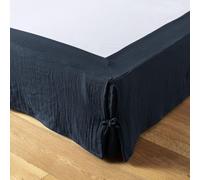Cache sommier 180x200 cm Gaze de Coton Minuit