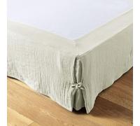 Cache sommier 180x200 cm Gaze de Coton Vert d'eau
