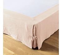 Cache sommier 90x190 cm Gaze de coton Guimauve